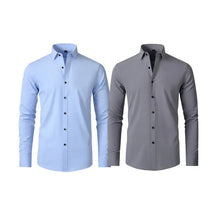 COMPRE 1 LEVE 2 | Camisa Social Ultra Elastech Anti amassados + Relogio de Brinde