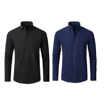 COMPRE 1 LEVE 2 | Camisa Social Ultra Elastech Anti amassados + Relogio de Brinde