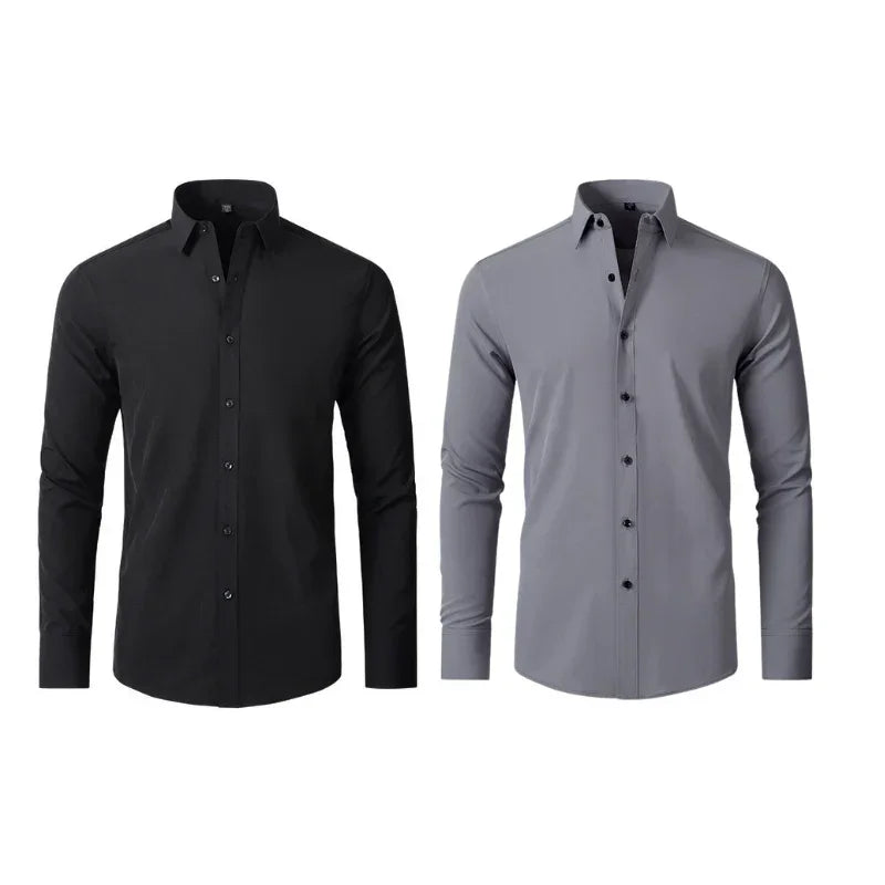 Pague 1 Leve 2 | Camisa Ultra Elegance Social - Original Anti amassados