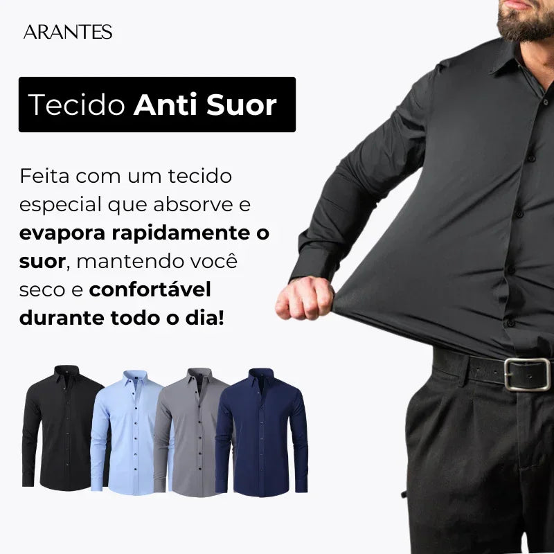 Pague 1 Leve 2 | Camisa Ultra Elegance Social - Original Anti amassados