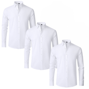 PAGUE 1 LEVE 3 | Camisa Social Ultra Elastech Anti amassados + Relogio de Brinde