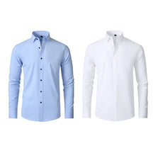 COMPRE 1 LEVE 2 | Camisa Social Ultra Elastech Anti amassados + Relogio de Brinde