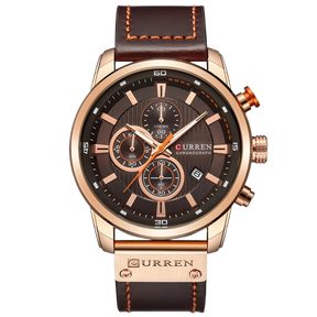 Pague 1 Leve 2 | Relógio Curren Magnatta Masculino de Couro
