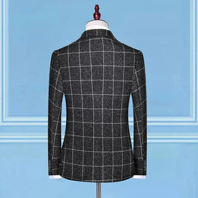 Blazer Kingsman - Colete Xadrez e Calça Social