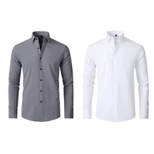 COMPRE 1 LEVE 2 | Camisa Social Ultra Elastech Anti amassados + Relogio de Brinde