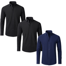 PAGUE 1 LEVE 3 | Camisa Social Ultra Elastech Anti amassados + Relogio de Brinde