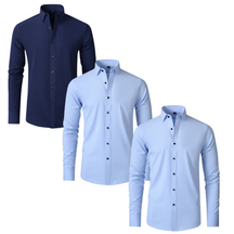 PAGUE 1 LEVE 3 | Camisa Social Ultra Elastech Anti amassados + Relogio de Brinde