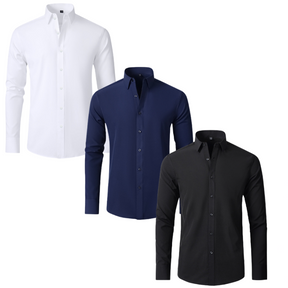 PAGUE 1 LEVE 3 | Camisa Social Ultra Elastech Anti amassados + Relogio de Brinde