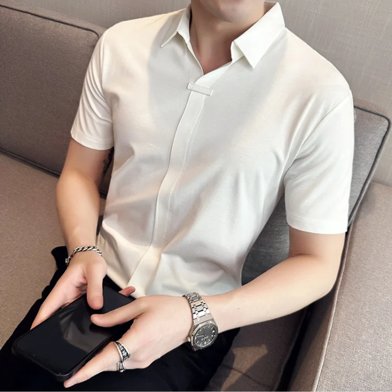 Camisa Estilo Social Masterline Essential + Relógio de Brinde