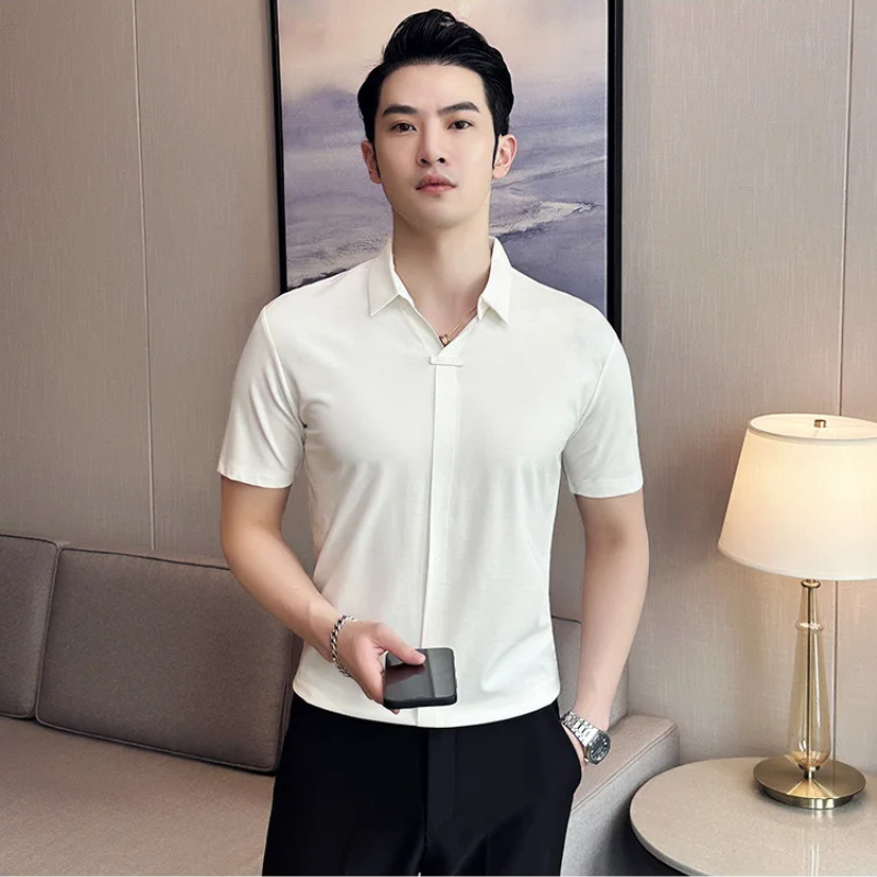 Camisa Estilo Social Masterline Essential + Relógio de Brinde