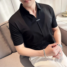 Camisa Estilo Social Masterline Essential + Relógio de Brinde