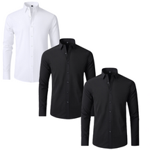 PAGUE 1 LEVE 3 | Camisa Social Ultra Elastech Anti amassados + Relogio de Brinde